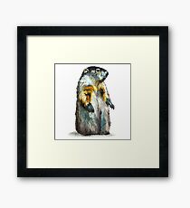 Winter Woodchuck (aka Groundhog) Framed Print