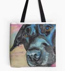 Little Black Dog ("Korra" the lab-mix) Tote Bag