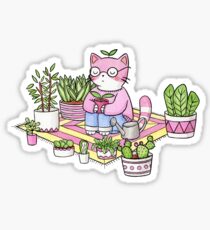 Cacti Meditation Sticker