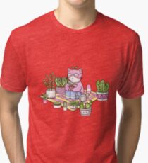 Cacti Meditation Tri-blend T-Shirt