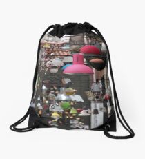 Street lamps Drawstring Bag