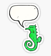 cartoon sea horse Sticker