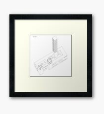 axonometric vision Framed Print