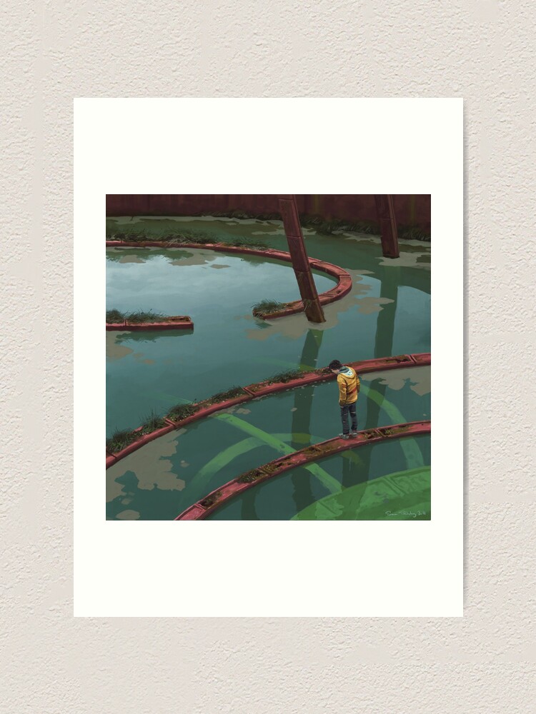 Alternate view of Vattenfyllt Bågrum Art Print