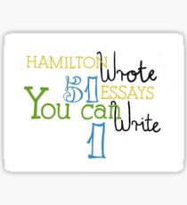 Hamilton Essays Sticker