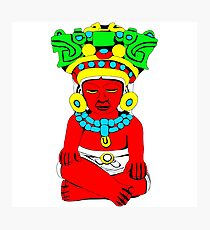Sitting Indian Photographic Print