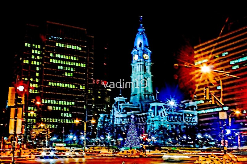 "City Hall at Christmas. Philadelphia. Pennsylvania." by vadim19