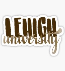 Lehigh Brush Script Sticker