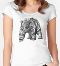 Ornate Bear Women's Fitted Scoop T-Shirt