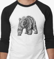 Ornate Bear Men's Baseball ¾ T-Shirt