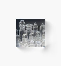 Chess King Acrylic Block