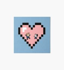 "Love in 8-bit": Jeff and Annie (Style D) Art Board