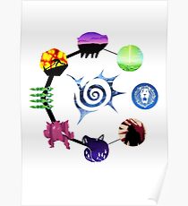 Sieben Todsünden Character Icons Poster
