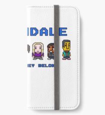 8-bit Greendale is Where They Belong (Video Game Text) iPhone Wallet/Case/Skin