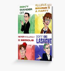 The Doctor's Rules Greeting Card