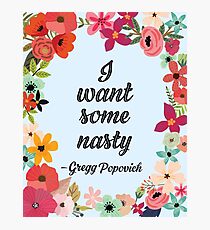 Gregg Popovich Flower Power Photographic Print