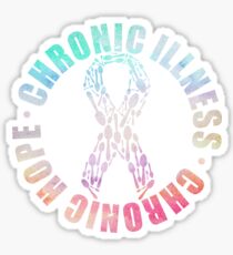 Chronic Illness Chronic Hope Waterpaint Sticker