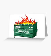 2016 Dumpster fire Greeting Card