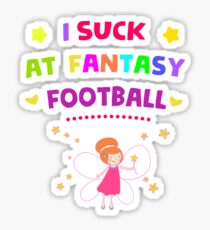I Suck At Fantasy Football Sticker