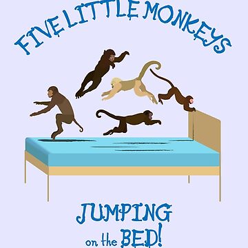 Artwork thumbnail, NDVH Five Little Monkeys Jumping on the Bed! by nikhorne