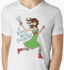 I Run With Scissors Men's V-Neck T-Shirt