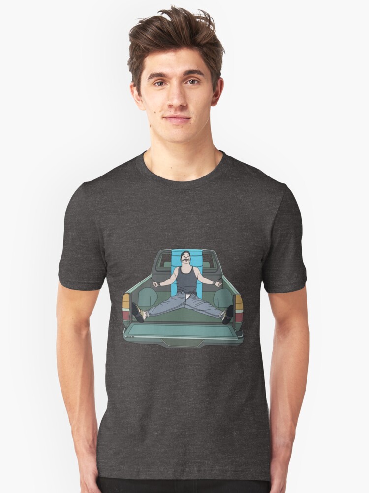 Alternate view of Bound in Truck Bed Slim Fit T-Shirt
