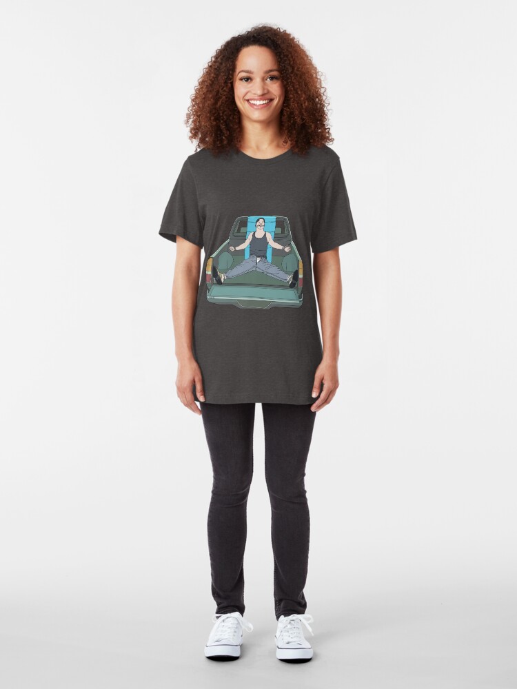 Alternate view of Bound in Truck Bed Slim Fit T-Shirt