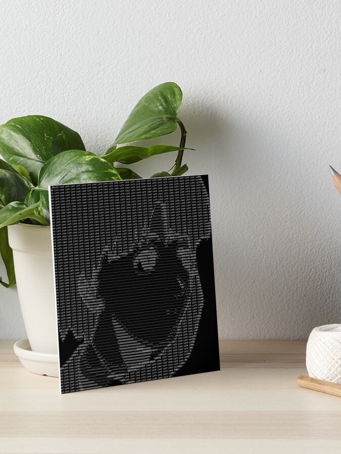 Love Lain Ascii Art Board Print