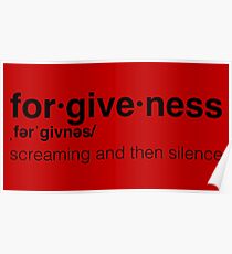 Llamas with Hats // forgiveness // Carl Poster