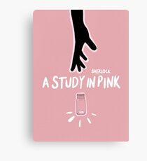 A Study in Pink Canvas Print