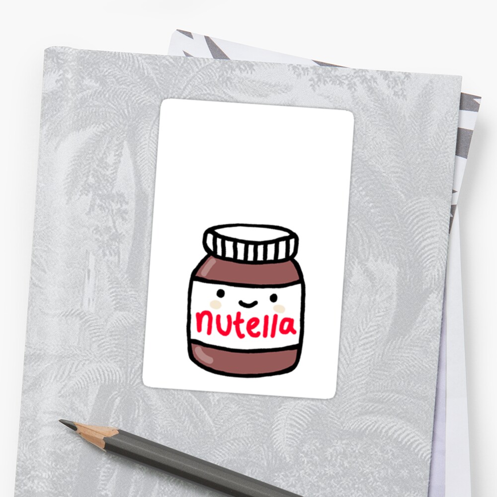 "Nutella Cartoon" Sticker by sianelisha | Redbubble