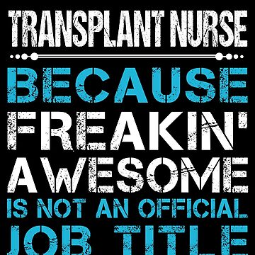 Transplant Nurse Stickers