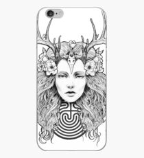 Horned Goddess by Juliana Loomer iPhone Case