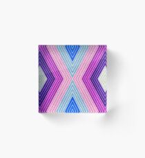 Geometric Texture Acrylic Block