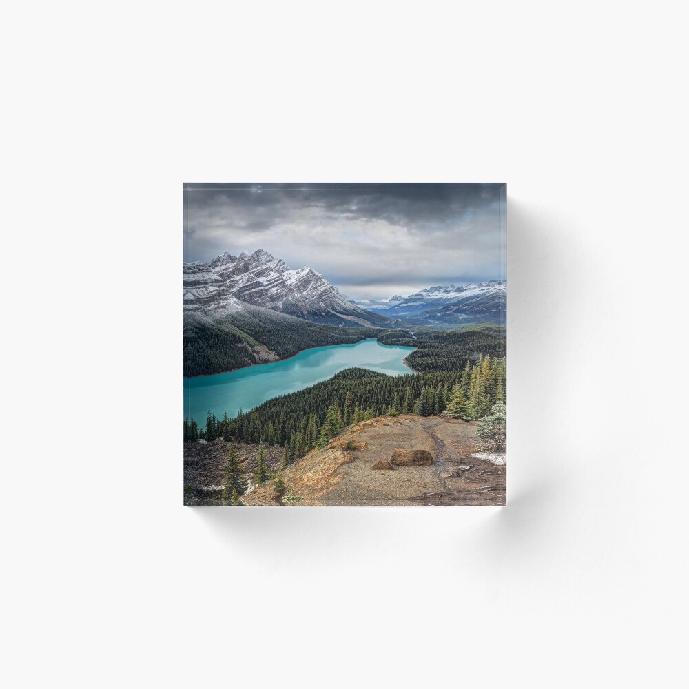 Lake Peyto Acrylic Block