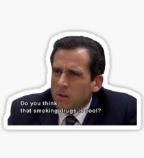 Michael Scott on Drugs Sticker