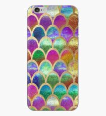 Rainbow mermaid scales iPhone Case
