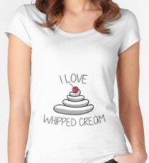 The Best Cream is Whipped Women's Fitted Scoop T-Shirt