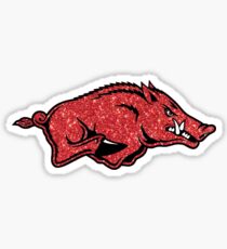 Razorback Glitter Sticker