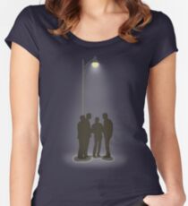 Four Guys Under A Streelamp Women's Fitted Scoop T-Shirt