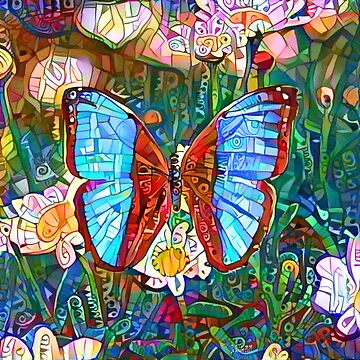 Artwork thumbnail, Blue Butterfly by Surreali-Tea