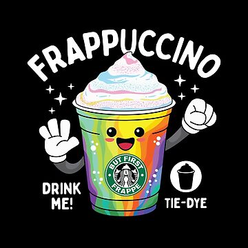 Starbucks Unicorn Tie Dyed Frappuccino Die Cut Vinyl Sticker Frapp