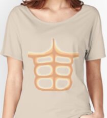Funny Muscle Six Pack Muscle Abs ake Abs Gym Novelty Women's Relaxed Fit T-Shirt