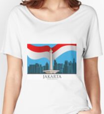 The capital city of Jakarta Women's Relaxed Fit T-Shirt