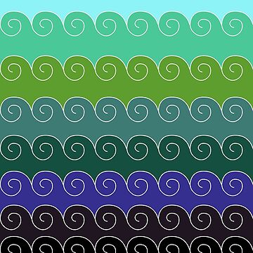 Artwork thumbnail, Mystical Japanese Wave Pattern Series2 by vkdezine