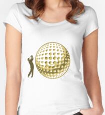 Golfer Women's Fitted Scoop T-Shirt