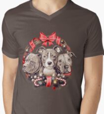 It's a Pit Bull Christmas Men's V-Neck T-Shirt