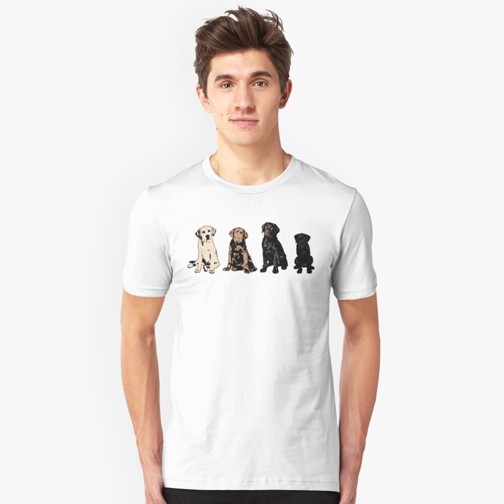 Rainbow of Puppy Love Slim Fit T-Shirt