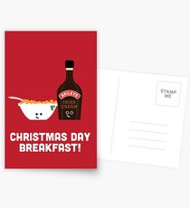 Christmas Character Building - Christmas Day Breakfast 2 Postcards