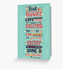 Read Books Greeting Card